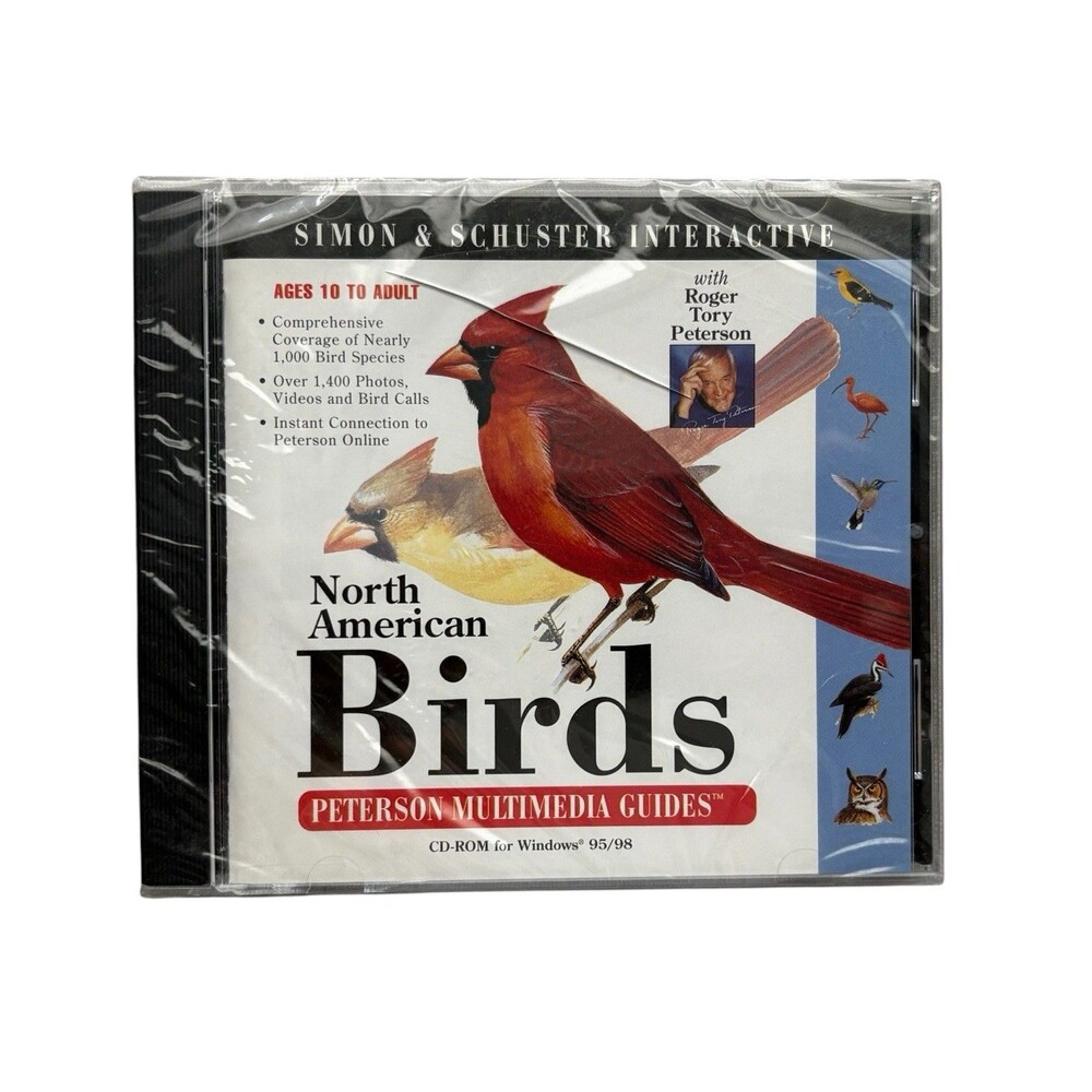 North American Birds with Roger Tory Peterson (PC, 2000) - Brand New Sealed VTG